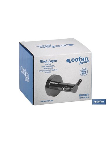 Percha Modelo Lagoa  Inox 304  Brillo