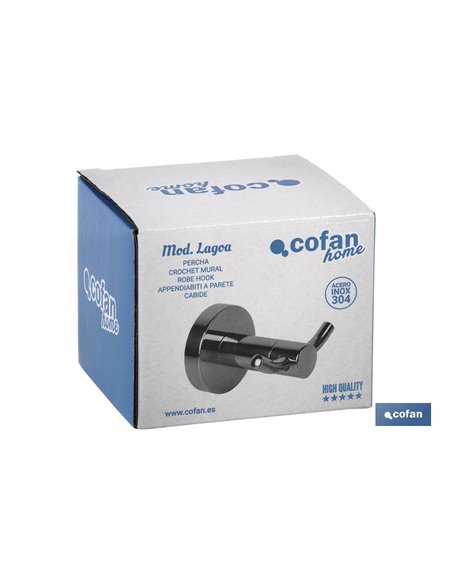 Percha Modelo Lagoa  Inox 304  Brillo
