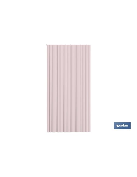 Cortina De Baño Rosa Lisboa Poliester 140x200