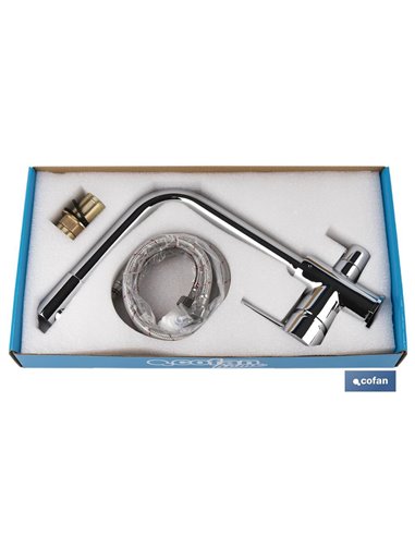 Grifo De Cocina Monomando 3 Vias Adaptable Para Osmosis Modelo Bled