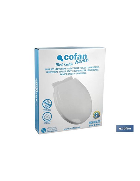 Tapa Wc  40.4x35.6cm Modelo Caddo