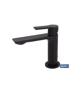 Grifo Monomando Lavabo Negro Mate  25mm Modelo Kerch 2