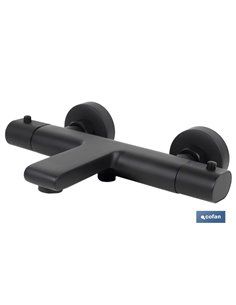 Grifo Termostatico Bañera Negro Mate Modelo Kerch 2
