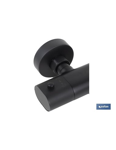 Grifo Termostatico Bañera Negro Mate Modelo Kerch