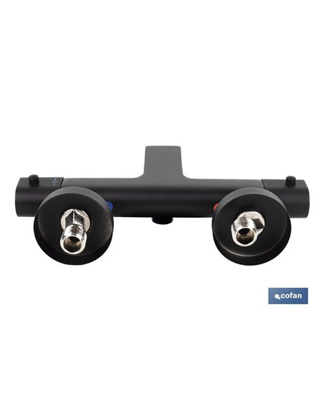 Grifo Termostatico Bañera Negro Mate Modelo Kerch