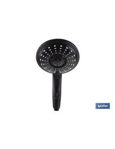Mango Ducha Negro Mate 5 Funciones Modelo Berezan 2
