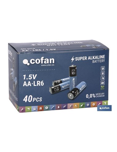 Blister de 4 pilhas alcalinas Plus Lr6/Aa