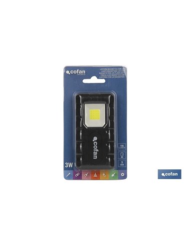 Linterna Cob Led 3w 150lm Magnetica/Bolsillo