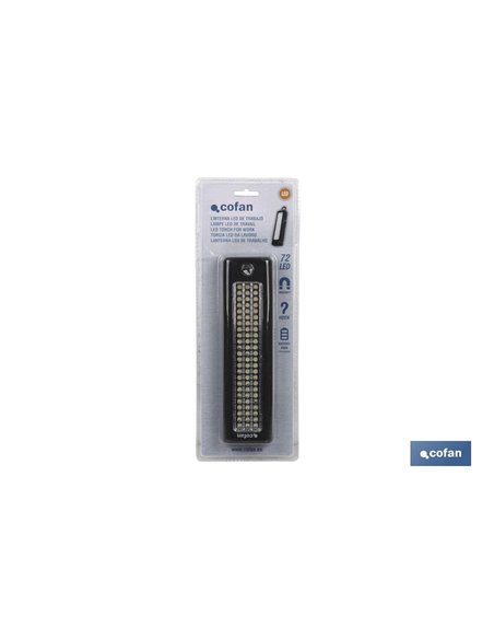 Lámpara 72 Led Rectángular Imán/Gancho