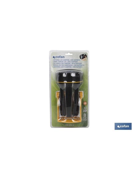 Linterna Led Camping En Abs Y Goma