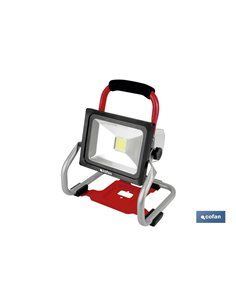 Foco Led Portátil A Bateria Li-Ion 18v 20w