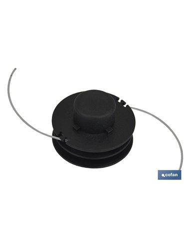 Carretel com cortador de escova de fio de nylon