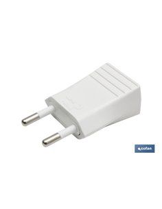 Clavija Bipolar Blanco (10a-250v)