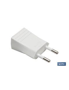 Clavija Bipolar Blanco (10a-250v) 2