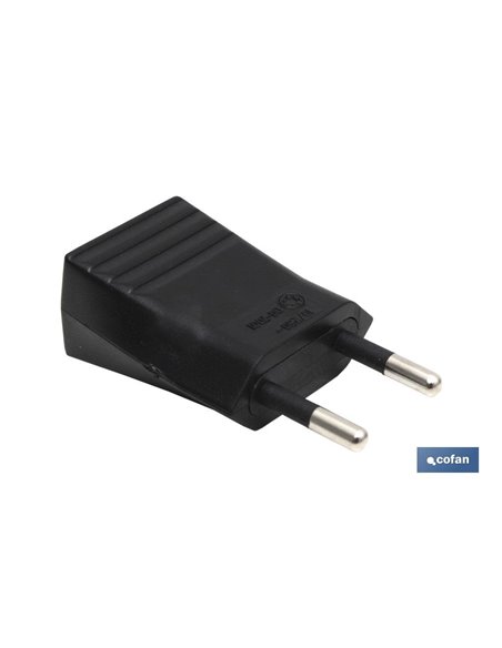 Clavija Bipolar Negro (10a-250v)