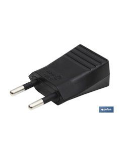 Clavija Bipolar Negro (10a-250v) 2