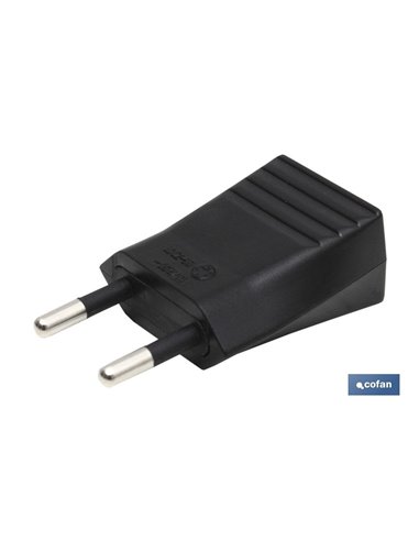 Clavija Bipolar Negro (10a-250v)