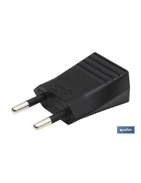 Clavija Bipolar Negro (10a-250v)