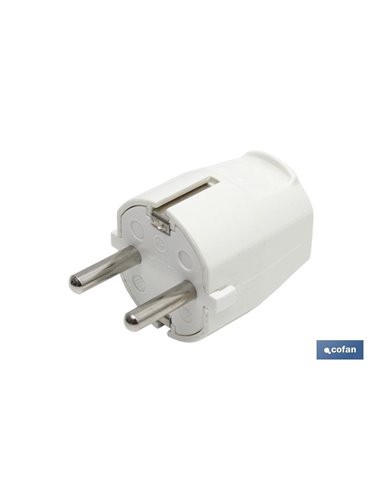 Clavija Bipolar Blanca (16a-250v)