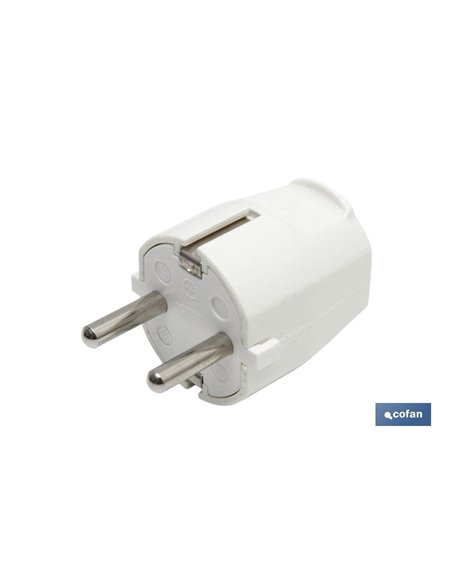 Clavija Bipolar Blanca (16a-250v)
