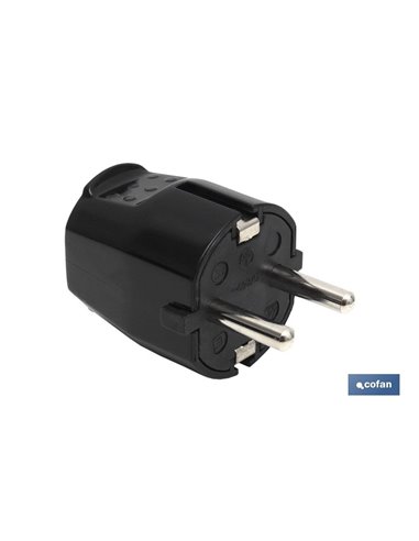 Clavija Bipolar Negro (16a-250v)