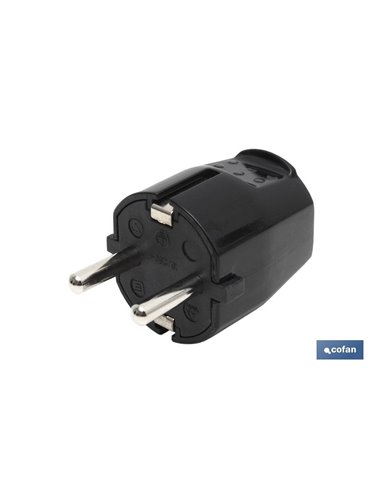 Clavija Bipolar Negro (16a-250v)