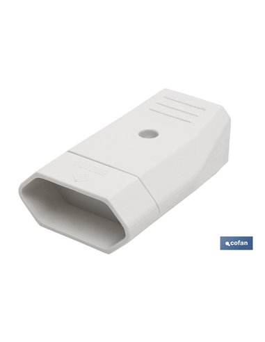 Base Enchufe Bipolar Aerea Blanca (10a-250v)