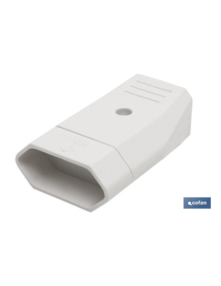 Base Enchufe Bipolar Aerea Blanca (10a-250v)