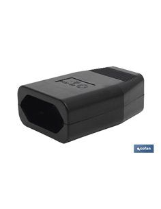 Base Enchufe Bipolar Aerea Negra (10a-250v) 2