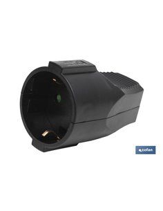 Base Enchufe Aerea Negra (16a-250v) 2