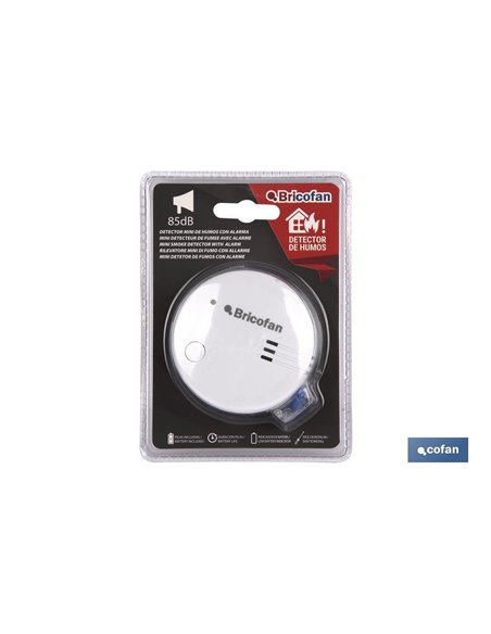 Mini detector de fumaça com alarme sonoro