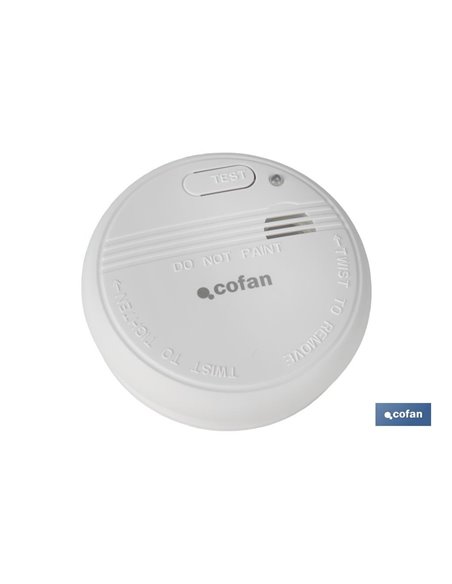 Detector de fumaça com alarme sonoro