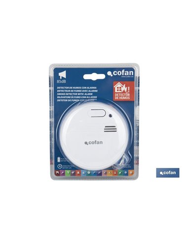 Detector de fumaça com alarme sonoro