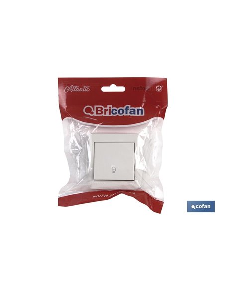 Pulsador Campana Superficie Modelo Atlantis 10a Blanco