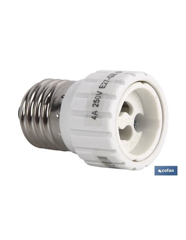 Portalamparas Adaptador E27 - Gu10