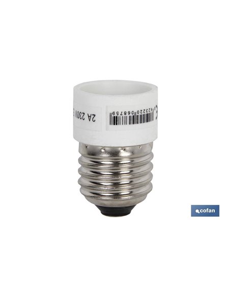 Portalamparas Adaptador E27 - E14