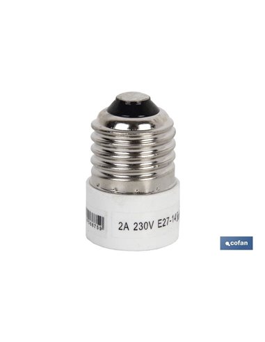 Portalamparas Adaptador E27 - E14