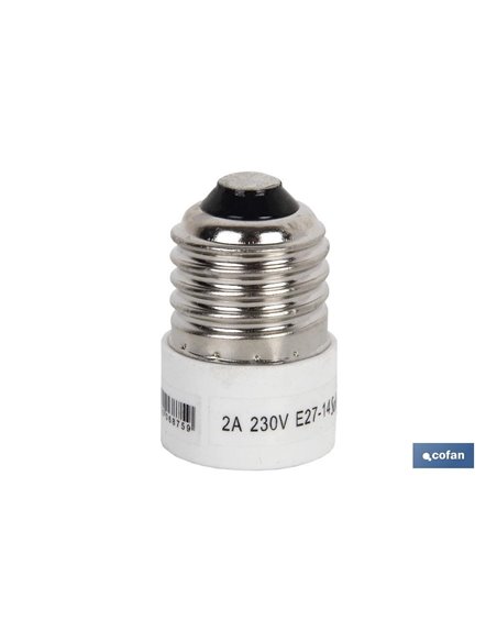 Portalamparas Adaptador E27 - E14