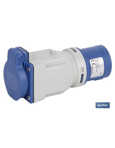 Adaptador Industrial Plug-Base Schuko Ip44 16a 230v