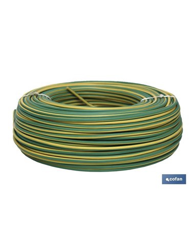 Rollo Cable H07v-K 1x6mm2 Amar/Ver (100m)