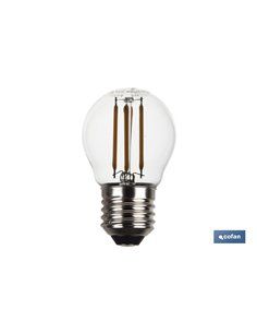 Bombilla Led Esferica Filamento E27 4w 470lm 2700k