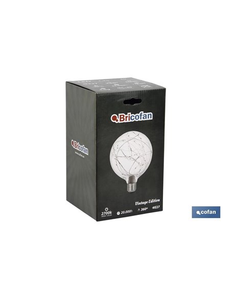 Bombilla Led Globo Estrellas E27 1,2w 50lm 2700k