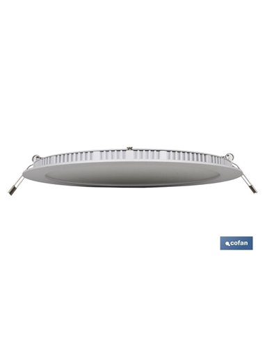 Downlight embutido branco 6w Ø120 mm