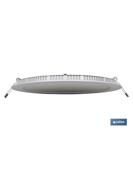 Downlight embutido branco 6w Ø120 mm