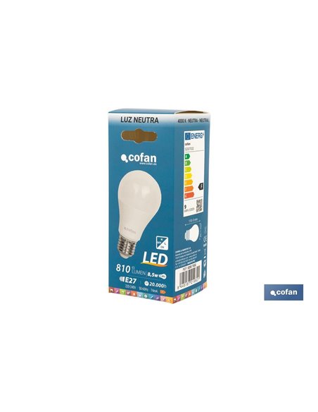 Bombilla Clasic Sensor Luz E27 9.5w 806lm 4000k