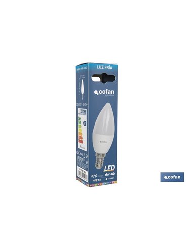 Bombilla Led 8w Vela E14 220º 810lm 4000k