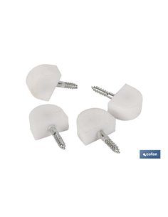 Blíster De 2 Uds. Soporte De Estante Grande Blanco