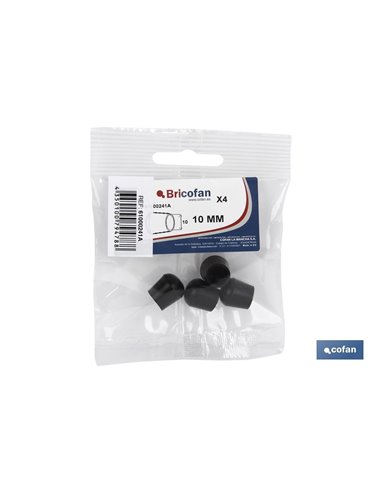 Blíster De 4 Uds. Contera Negra 10 Mm
