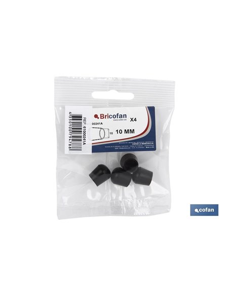 Blíster De 4 Uds. Contera Negra 10 Mm