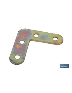 4 Uds. Escuadra Plana 80 Mm